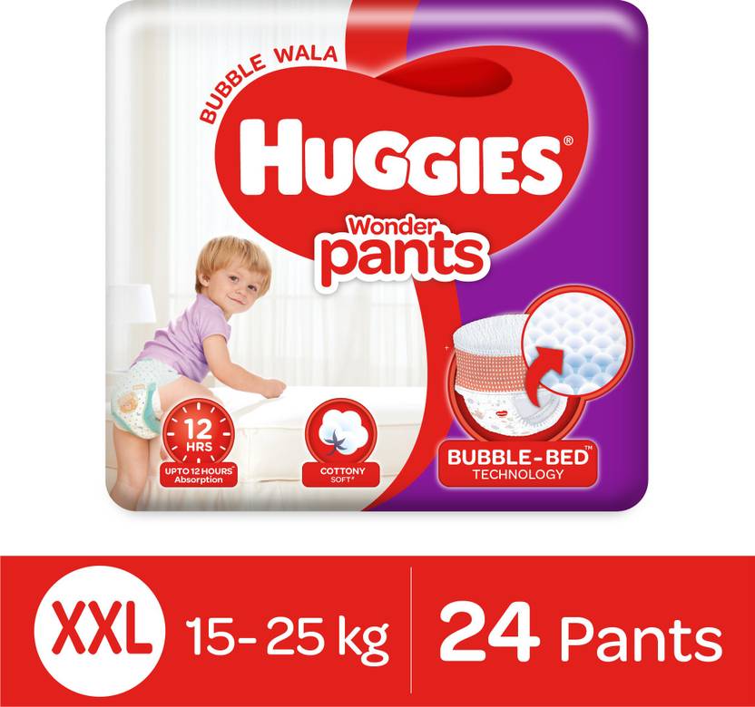 Huggies Wonder Pants with Bubble Bed Technology Diapers XXL Price in