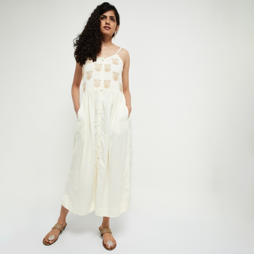 white maxi dress flipkart