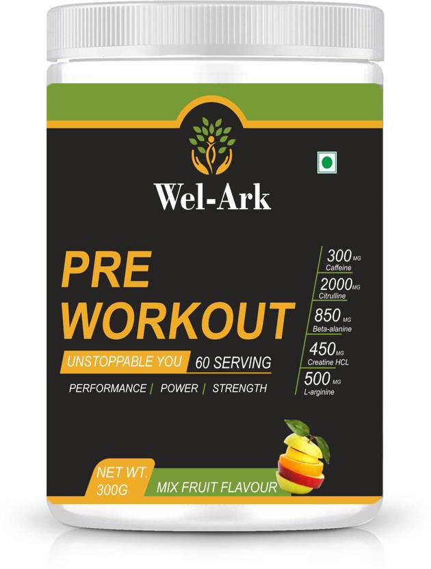 WelArk PreWorkout300mg Caffeine2000mg Citruline850mg Betaalanine