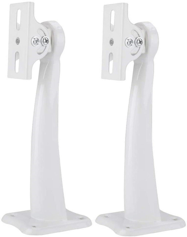 Frackson 25 cm Metal-Iron Camera Wall Ceiling Mount Adjustable Angle Metal Bracket Stand Holder for CCTV Cameras White (Pack of -2) Projector Stand(Maximum Load Capacity 1.5 kg)