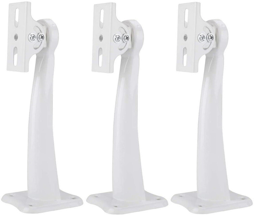 Frackson 25 cm Metal-Iron Camera Wall Ceiling Mount Adjustable Angle Metal Bracket Stand Holder for CCTV Cameras White (Pack of -3) Projector Stand(Maximum Load Capacity 1.5 kg)
