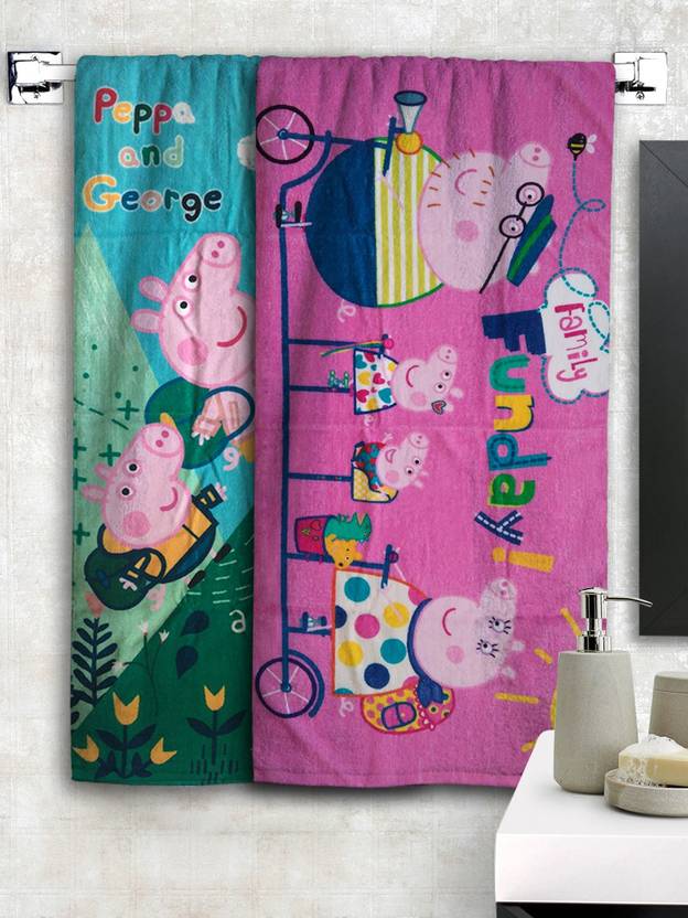 Peppa Pig Cotton 350 GSM Bath Towel Set Buy Peppa Pig Cotton 350 GSM