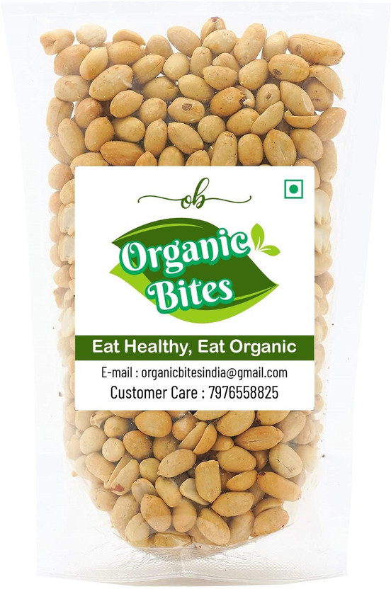 Organic Bites Roasted Salted Peanut (Without Skin)(1000)