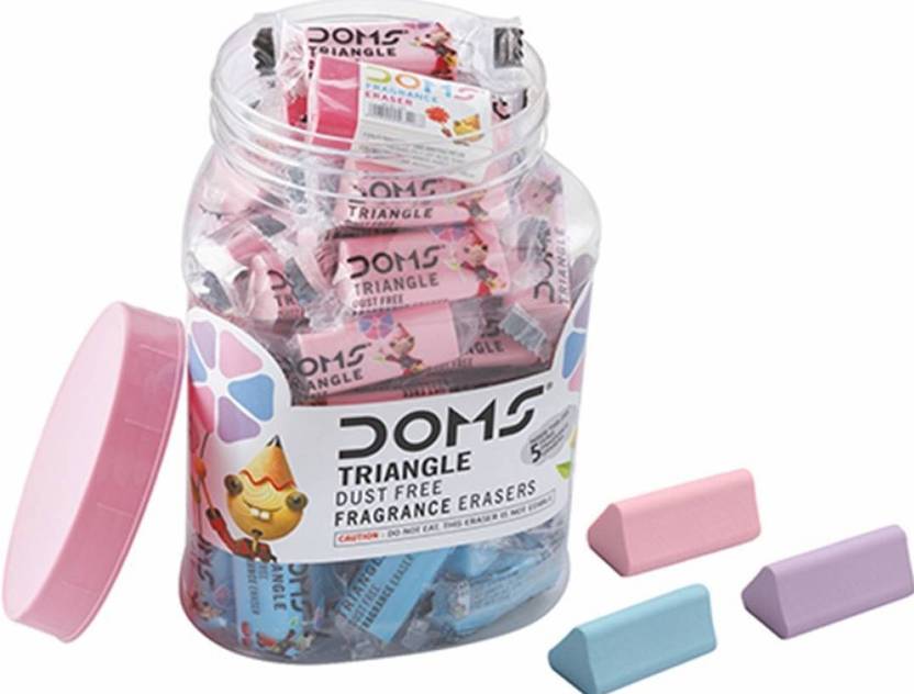 DOMS Dom's triangle Dust free Eraser (Pack of 50) 5