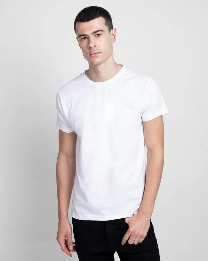 Plain white t shirt flipkart Clearance
