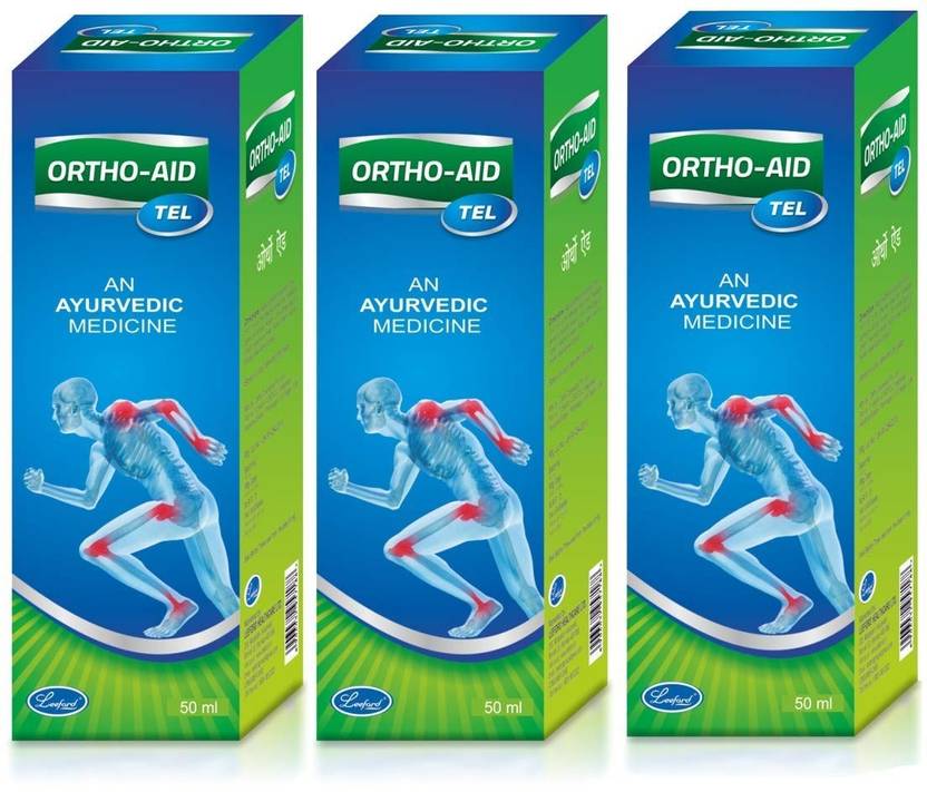 ORTHO AID Tel For Joint Pain Relief Ayurvedic Oil (Pack of 3) Liquid