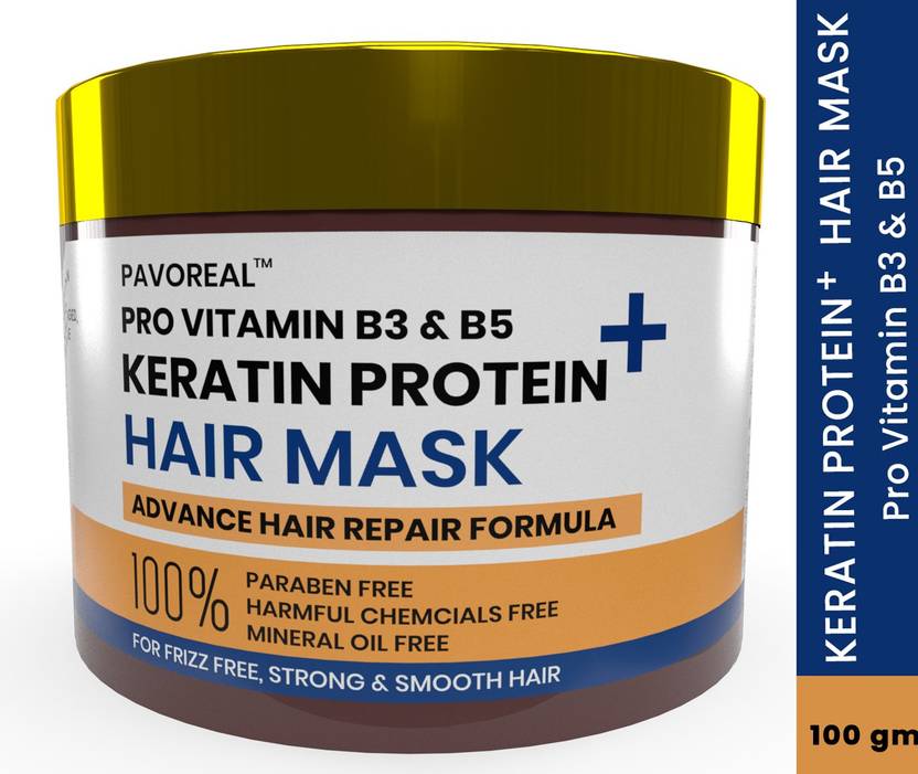 PAVOREAL Advance Keratin Plus & Provitamin B3 & B5 Hair Mask infused