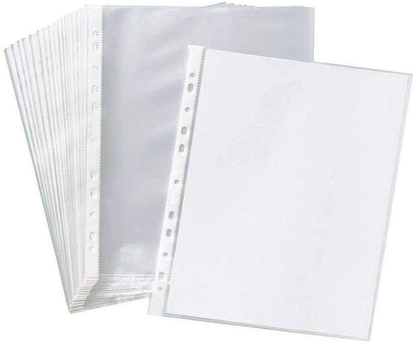 Hardbrixx Plastic 50Pcs Transparent A4 Size Document