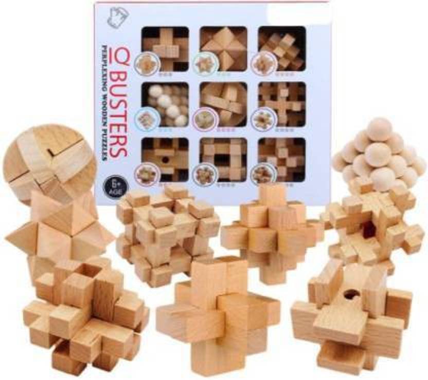 VEERA ENTERPRISE Wooden Brain Teasers Puzzles Wooden Puzzle Game Lock