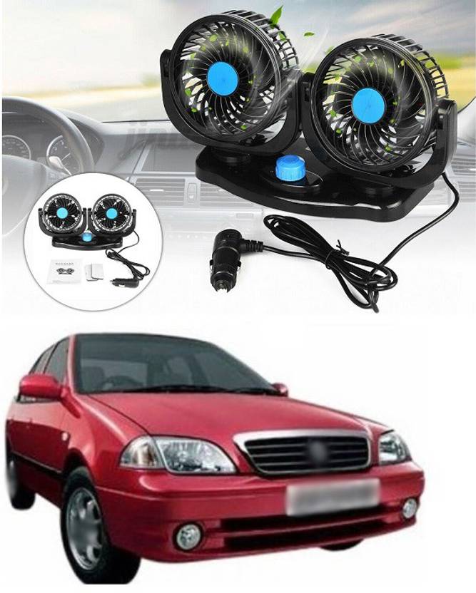 PRTEK 12V Car Fans Cooling Air Fan Powerful Dashboard Electric Car Fan