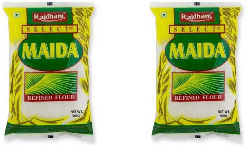 Rajdhani PREMIUM QUALITY MAIDA 500 GRAMS PACK OF 2(1 kg, Pack of 2)