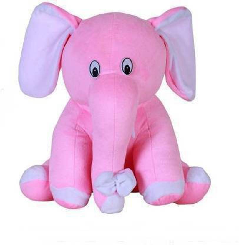 JST Pink Soft Elephant Toy Best For Kids 30 cm Pink Soft Elephant