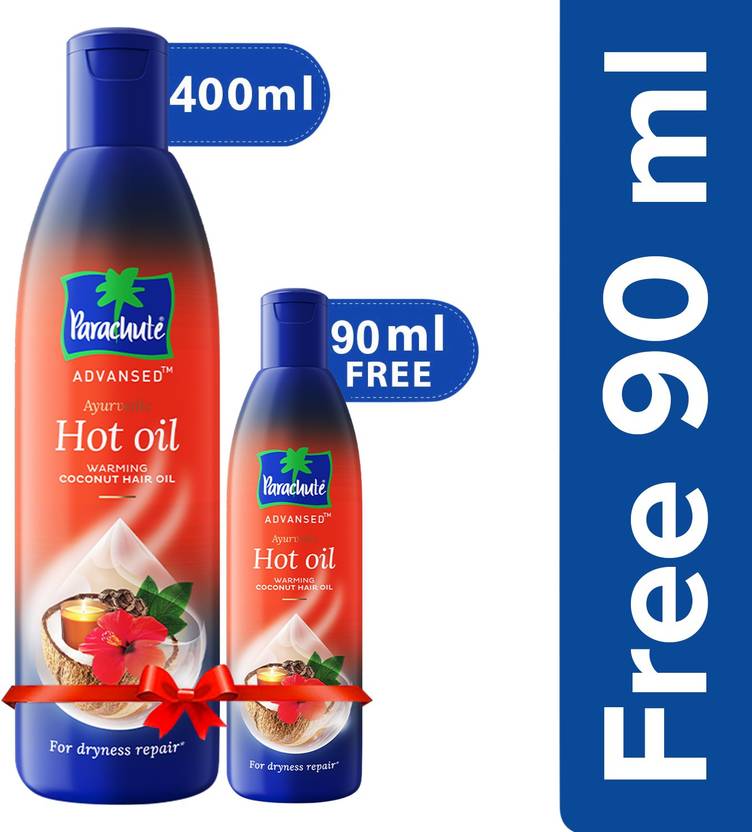 Parachute Advansed Ayurvedic Hot Oil, Warming Coconut, Frizz Free Hair