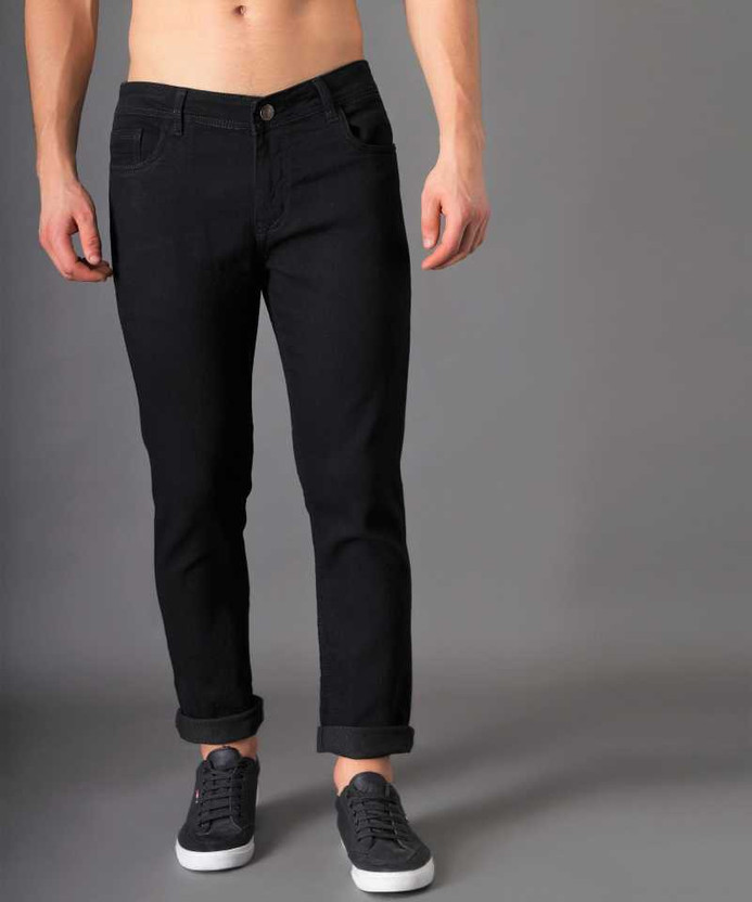 import Slim Men Black Jeans