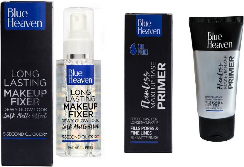 BLUE HEAVEN Primer & Fixer Combo of MakeUp Primer 115 ml Price in
