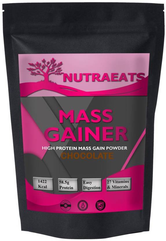 NutraEats Real Mass Gainer Weight Gainers/Mass Gainers (Chocolate