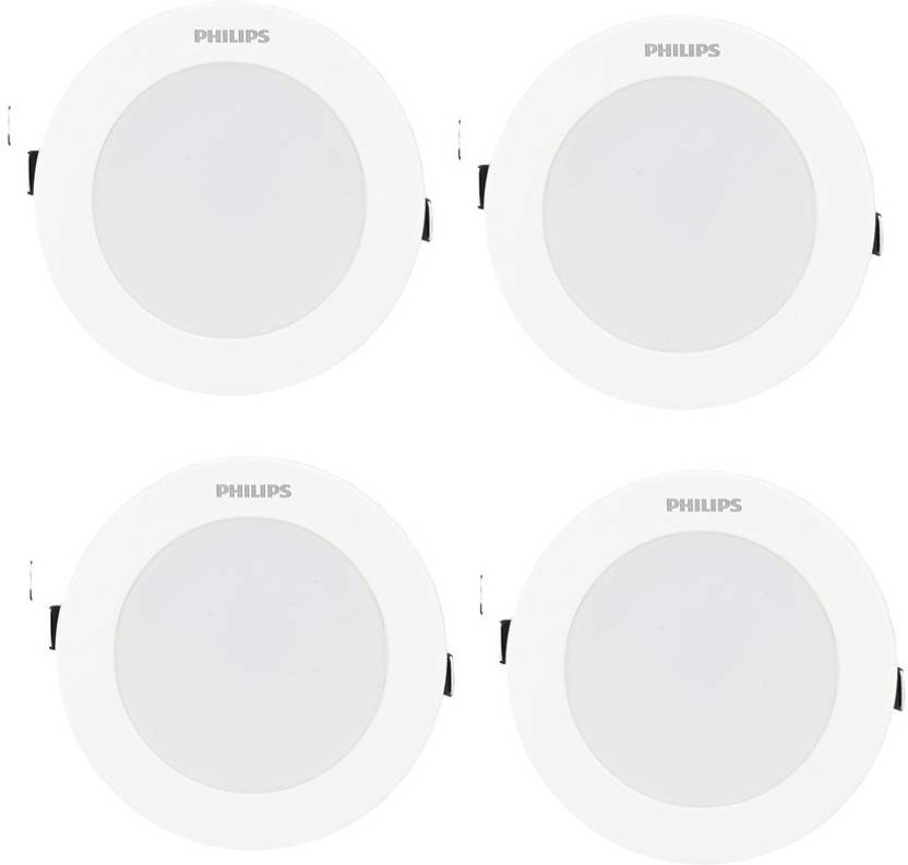 PHILIPS 10Watts StarFit Round 6500K 700 lm for 3 Inch Junction Box LED DownLight White Pack of