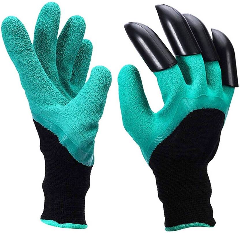 FLYDER Garden Washable Puncture Proof Gardening Gloves with Claws in