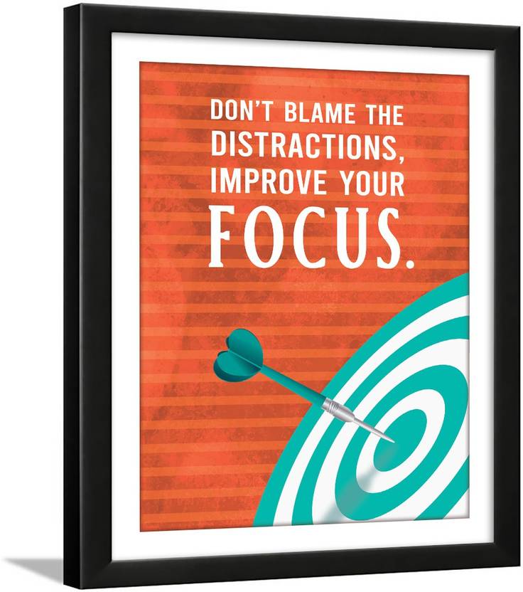 Motivational Quotes Wall Frames for Study Room - Student Quotes Frame