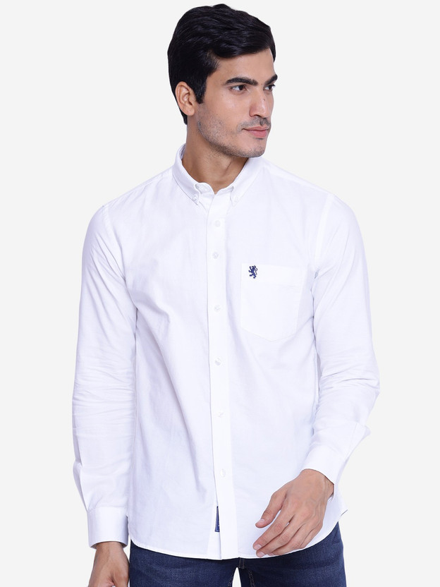 RED TAPE Men Solid Casual White Shirt