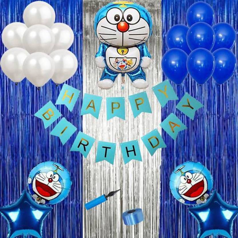 PAHUJA Happy birthday Doraemon theme Combo Pack kit for party