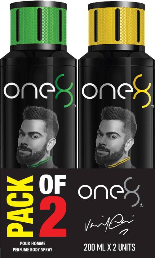 one8 by Virat Kohli Set Of 2 Deos ( Fresh + Pure) Perfume Body Spray