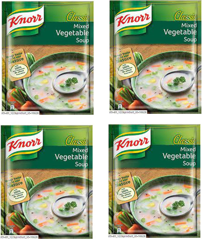 Knorr MIXED VEGETABLE SOUP PACK OF 4(Pack of 4, 172 g)