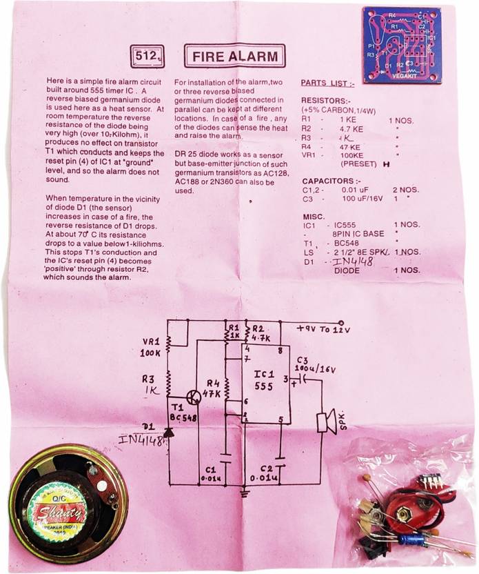 D'Mega Mart Fire alarm physics science working model project ...