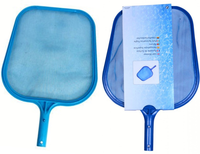 Blue Wave Swimming Pool Blue Plastic Leaf Rake Mesh Net Skimmer Clean Swimming Pool Tool L Plastic Wet and Dry Brush(Blue, 2 Units)