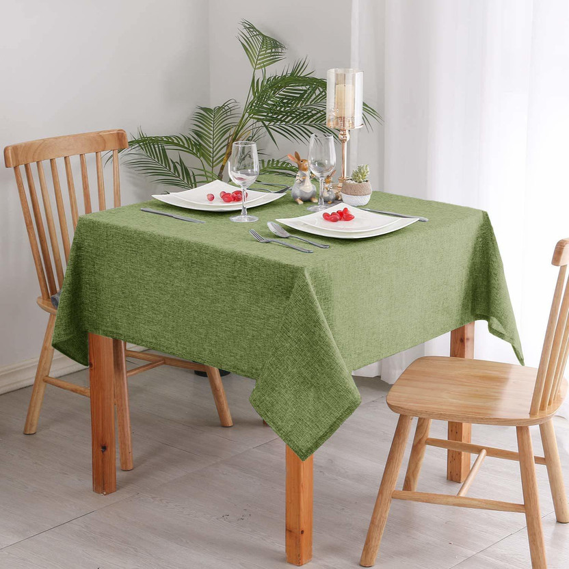 Linen Linen Basics Linen 4 Seater Solid Table Cover(Green) - Flipkart Deal
