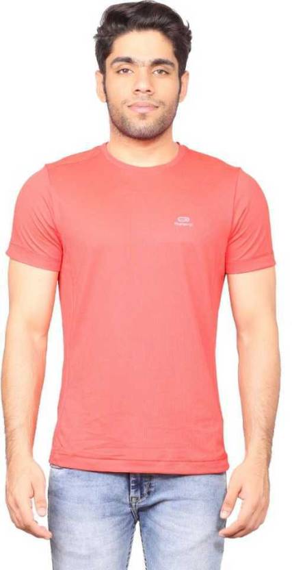 NSUN KALENJI Solid Round Neck Red T-Shirt - Buy NSUN KALENJI Solid Men Round Neck Red Online at Best Prices in India | Flipkart.com
