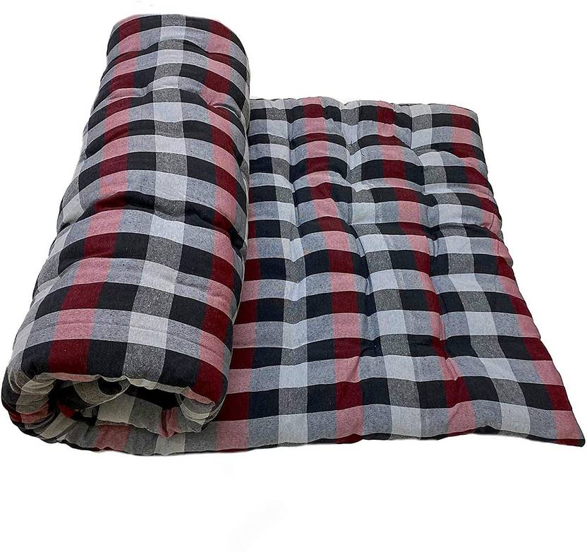 Sleepillow Soft Cotton Multicolour Mattress Gadda Single Bed 3x6 Feet 4