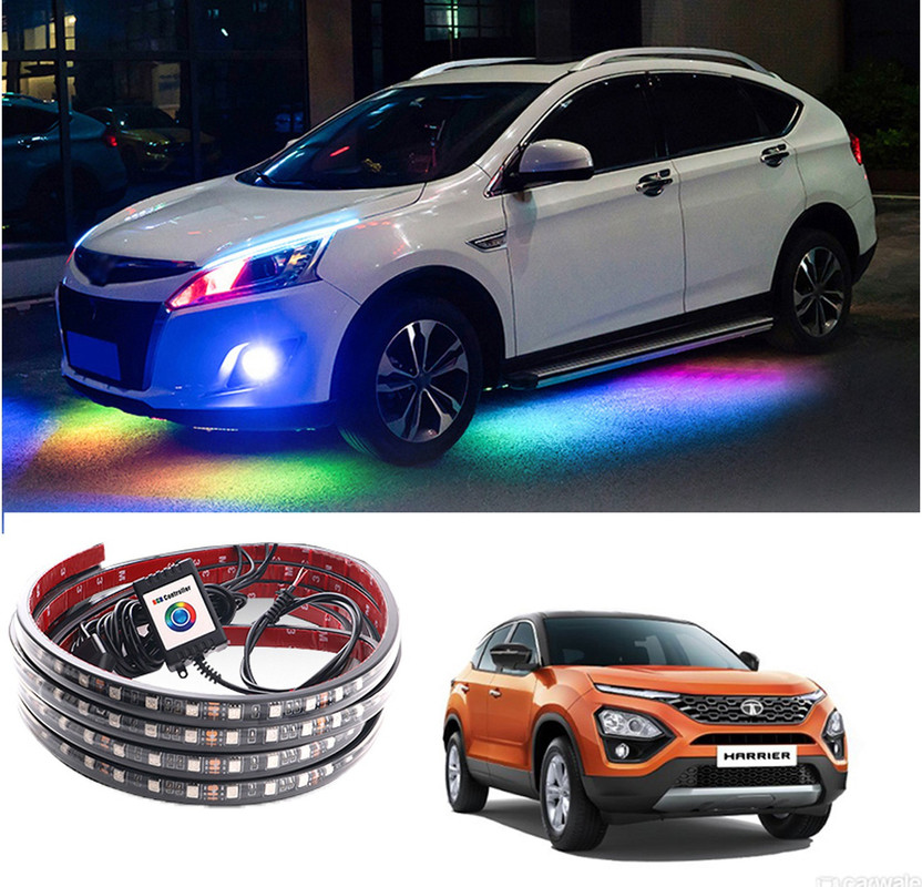 RKPSP LED Car Interior Decorative Plastic Floor Atmosphere Strip Lighting Kit With Mobile App Control For Harrier (Universsal) Car Fancy Lights(Multicolor)