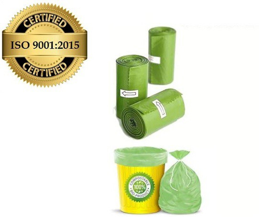 Vruta OXO - Biodegradable Garbage Bags Size 19X21 3 Rolls Medium 13 L Garbage Bag  Pack Of 90(90Bag )