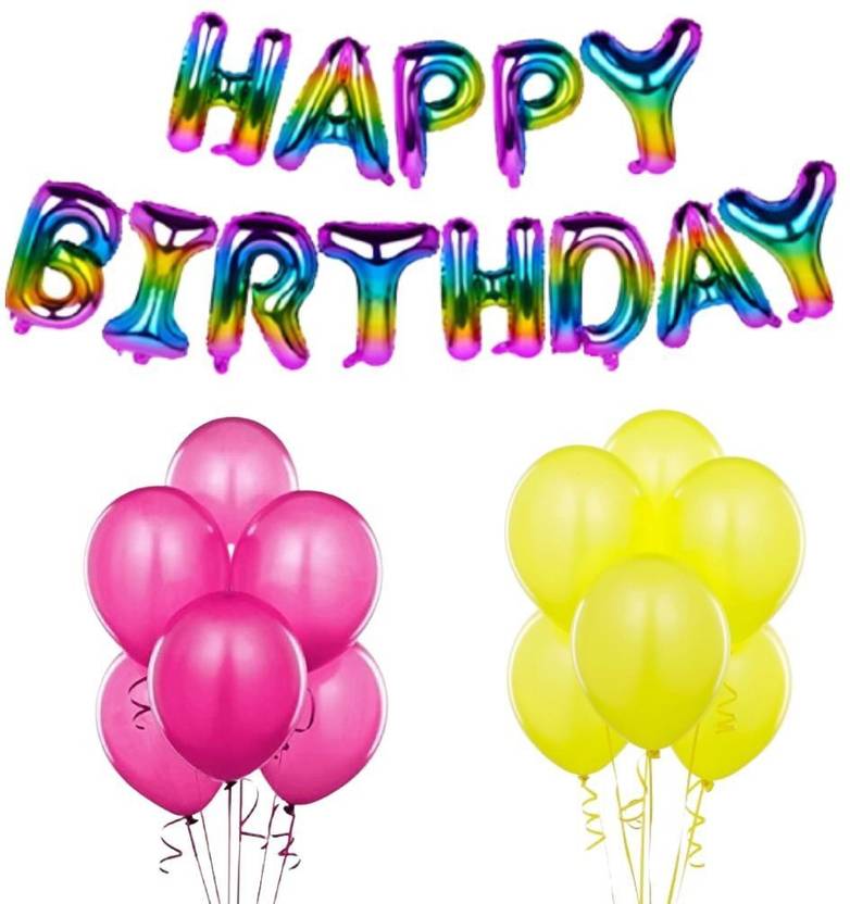 Wonder Solid Gradient Foil Happy Birthday
