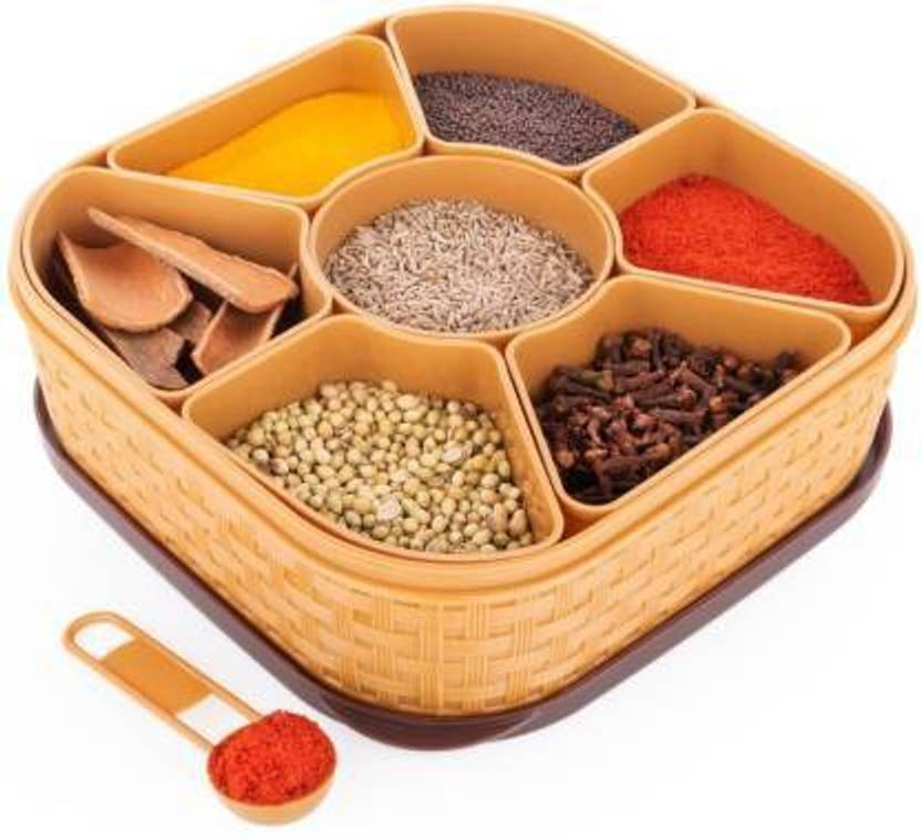 fmocreation Multipurpose Plastic Masala Box For Kitchen Royal,Spice Box