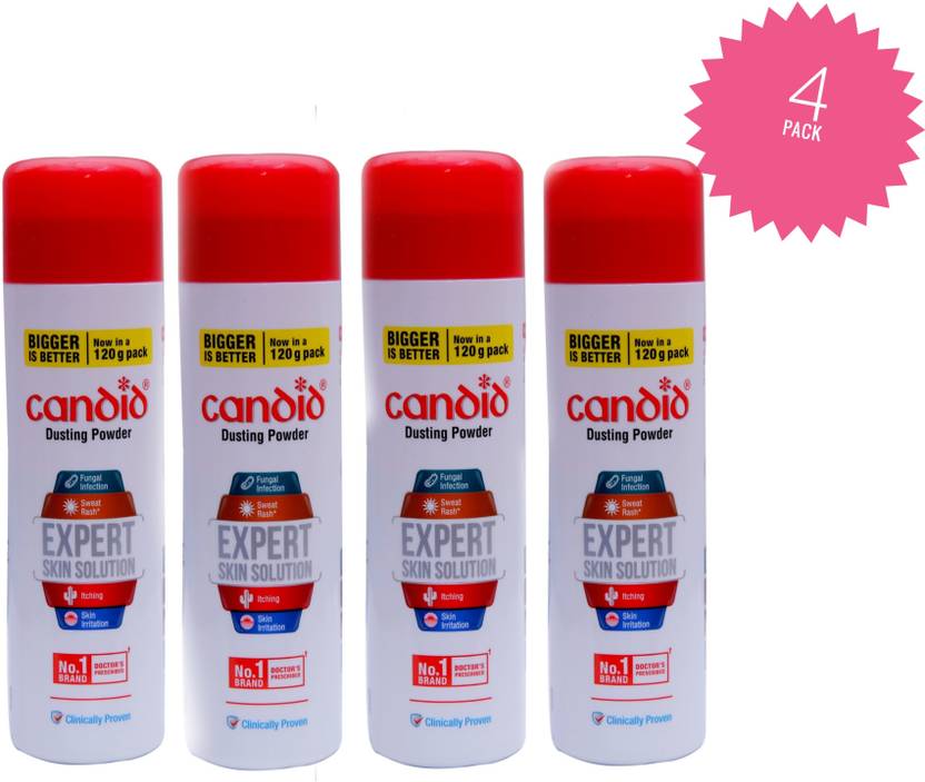 Candid Dusting Powder Expert Skin Solution (120G) Pack of 4 Price in