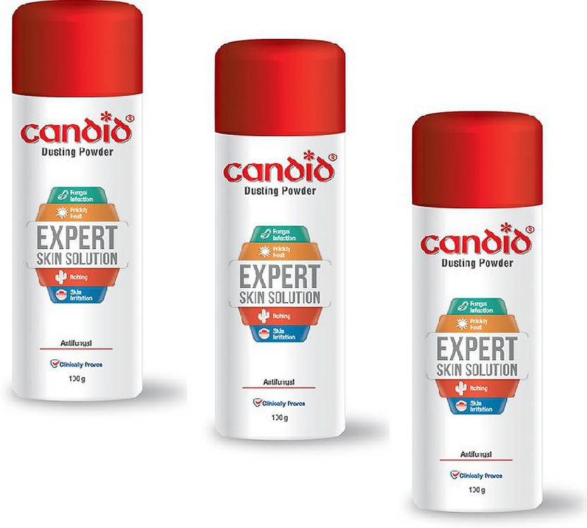 Candid DUSTING POWDER CLINICALLY PROVEN 120GM PACK OF 3 Price in
