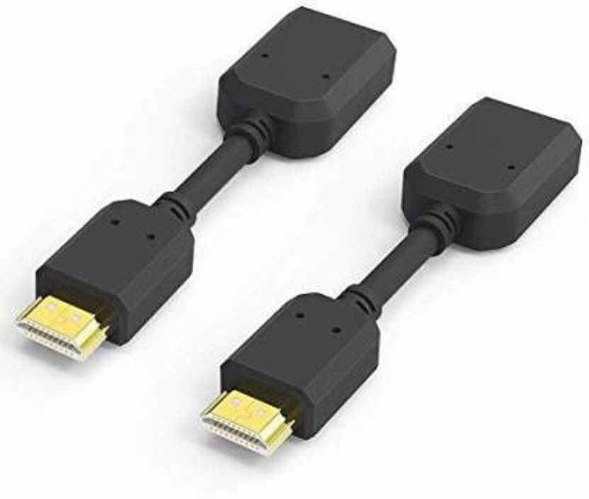 jajalthe TVout Cable TVout Cable HDMI Male to HDMI Female Jointer