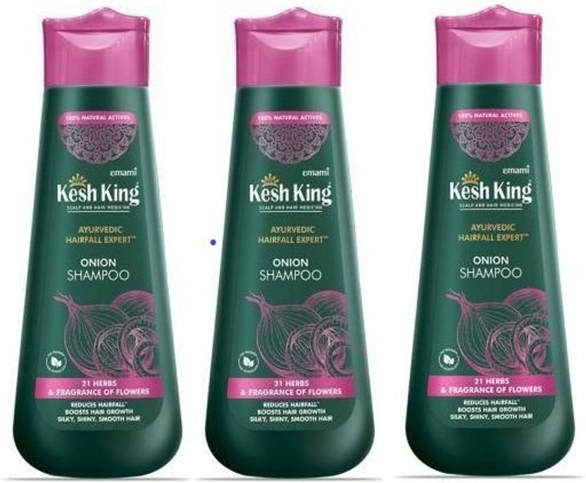 Kesh King Ayurvedic Onion Shampoo (Pack of 3 * 300 ML) Price in India