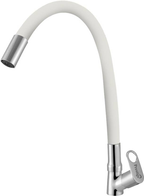 Prestige Prime Flexible Swan Neck White For Kitchen Sink Wash Basin