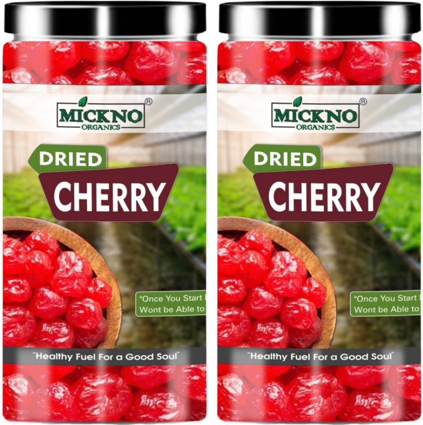 mickno mickno organics jumbo Dried Cherry For Baking dessert shakes eating ice cream dry fruits Cherries(2 x 250) - Flipkart Deal