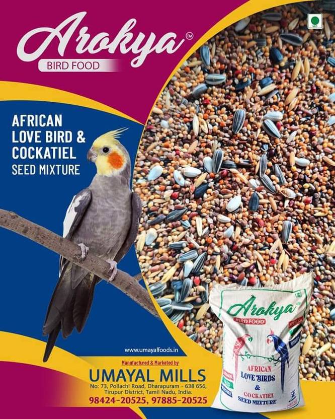Petzlifeworld Arokya African And Cocktail Birds Seed Mix 500G 1 kg (2x0