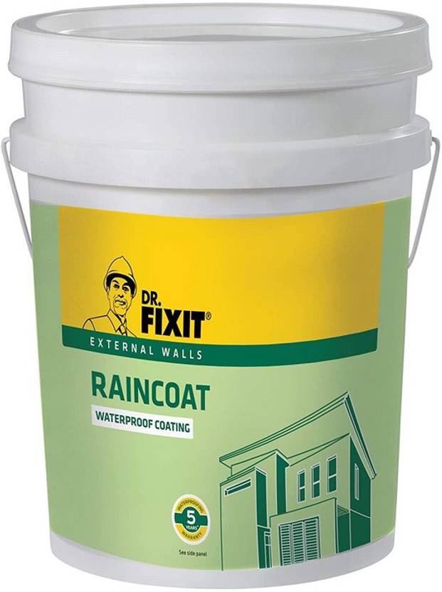 Dr. Fixit 643 Raincoat Waterproof Coating For External Walls Crack