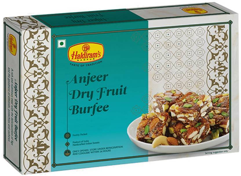 Haldiram's Anjeer Dry Fruit Burfee Box Price in India Buy Haldiram's