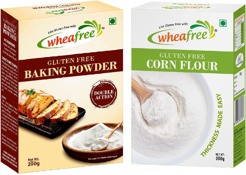 wheafree wheafree Gluten Free Baking Powder 200g and Corn Flour 200g Combo Pack Combo(2) - Flipkart Deal