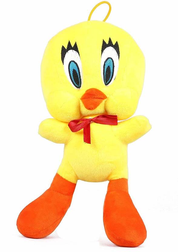 PE World Plush Material Tweety Soft Toy for Kids (Yellow, 30 cm) 30 cm Plush Material Tweety