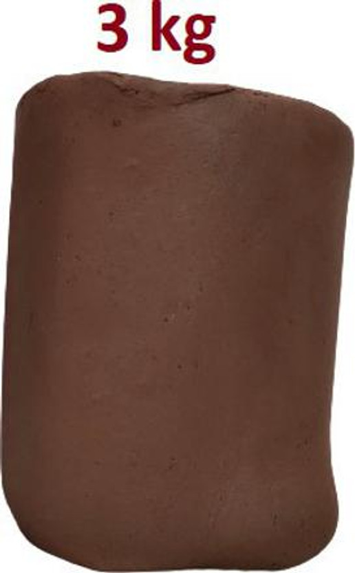 Onlinch Red/Brown Terracotta Clay, Ready to Use 100% Natural clay, Air-Dry Clay Art Clay(3 kg)