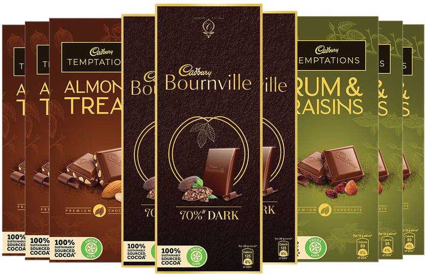 Cadbury Dairy Milk Temptation Almond Treat 72g (Pack of 3