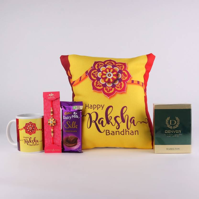 Ferns N Petals Meenakari Rakhi With Perfume Spray, Happy ...